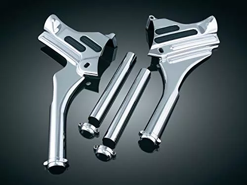 Kuryakyn 7866 Motorcycle Accent Accessory: Deluxe Neck Cover for 1995-2007 Harley-Davidson Touring Motorcycles, Chrome, 1 Pair