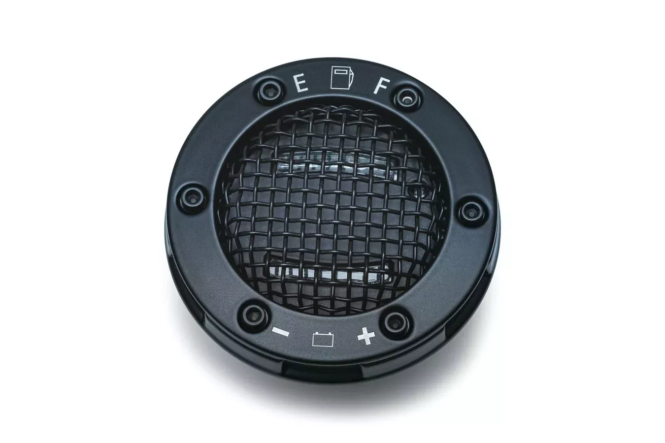 Kuryakyn Black Mesh LED Fuel & Battery Gauge Cap for Harley FLHR Softail Dyna
