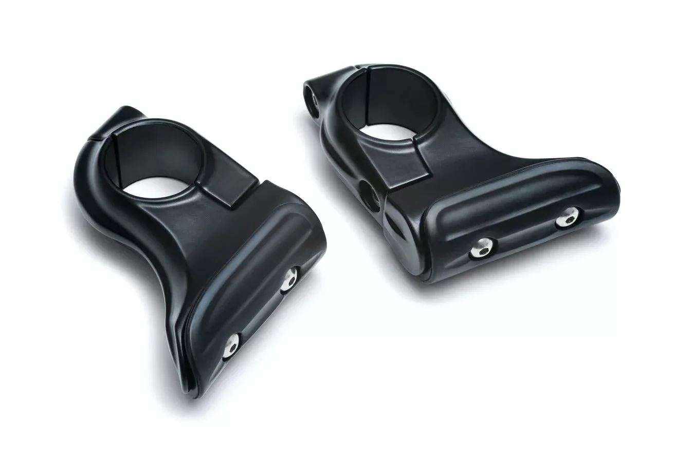 Kuryakyn Black Toe Rest Cruise Pegs for Victory Indian & Univ 1-1/4" Bars Pair