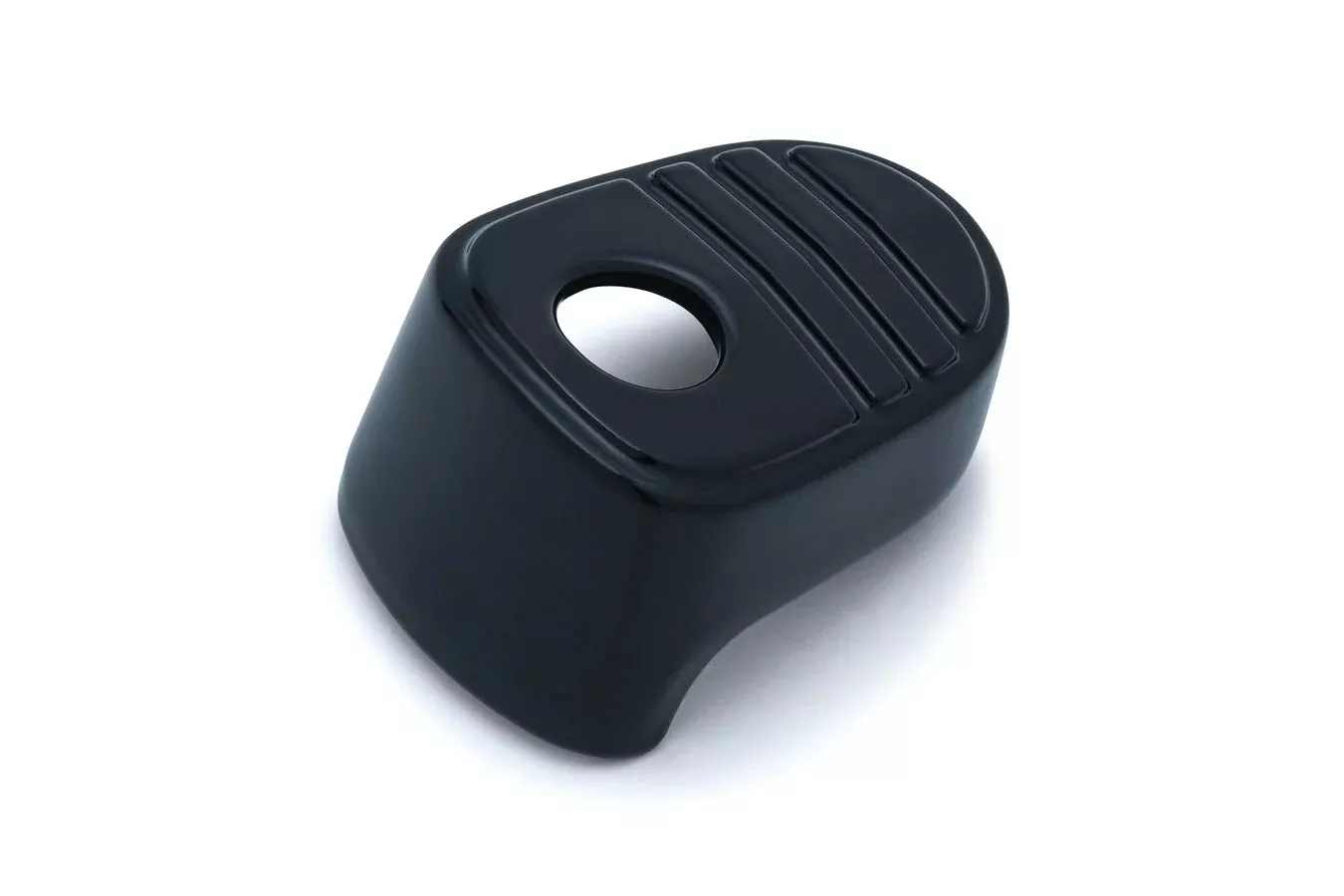 Kuryakyn Black Tri Line Ignition Switch Cover for Harley FLH/T 14-17