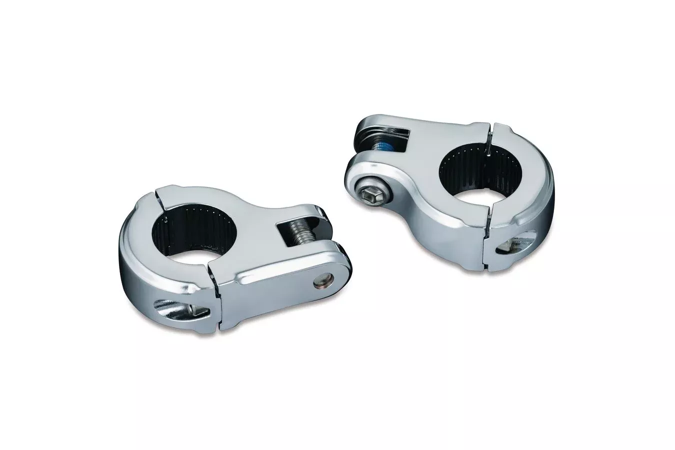 Kuryakyn Chrome Brute Engine Guard 1-1/4" Highway Peg Mounts for Harley or Metric