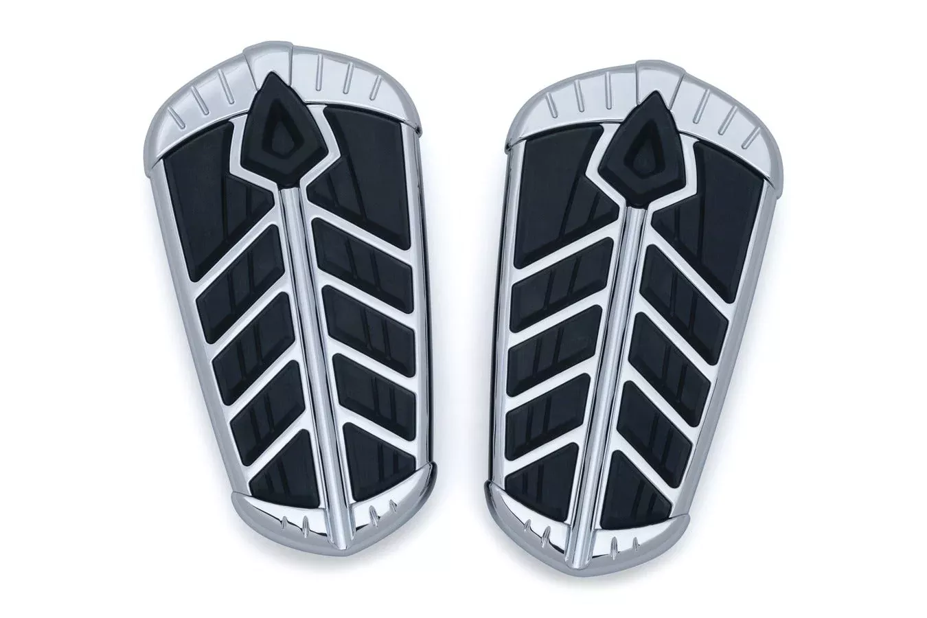 Kuryakyn Chrome Spear Rear Passenger Floorboard Inserts for Indian '15-'17