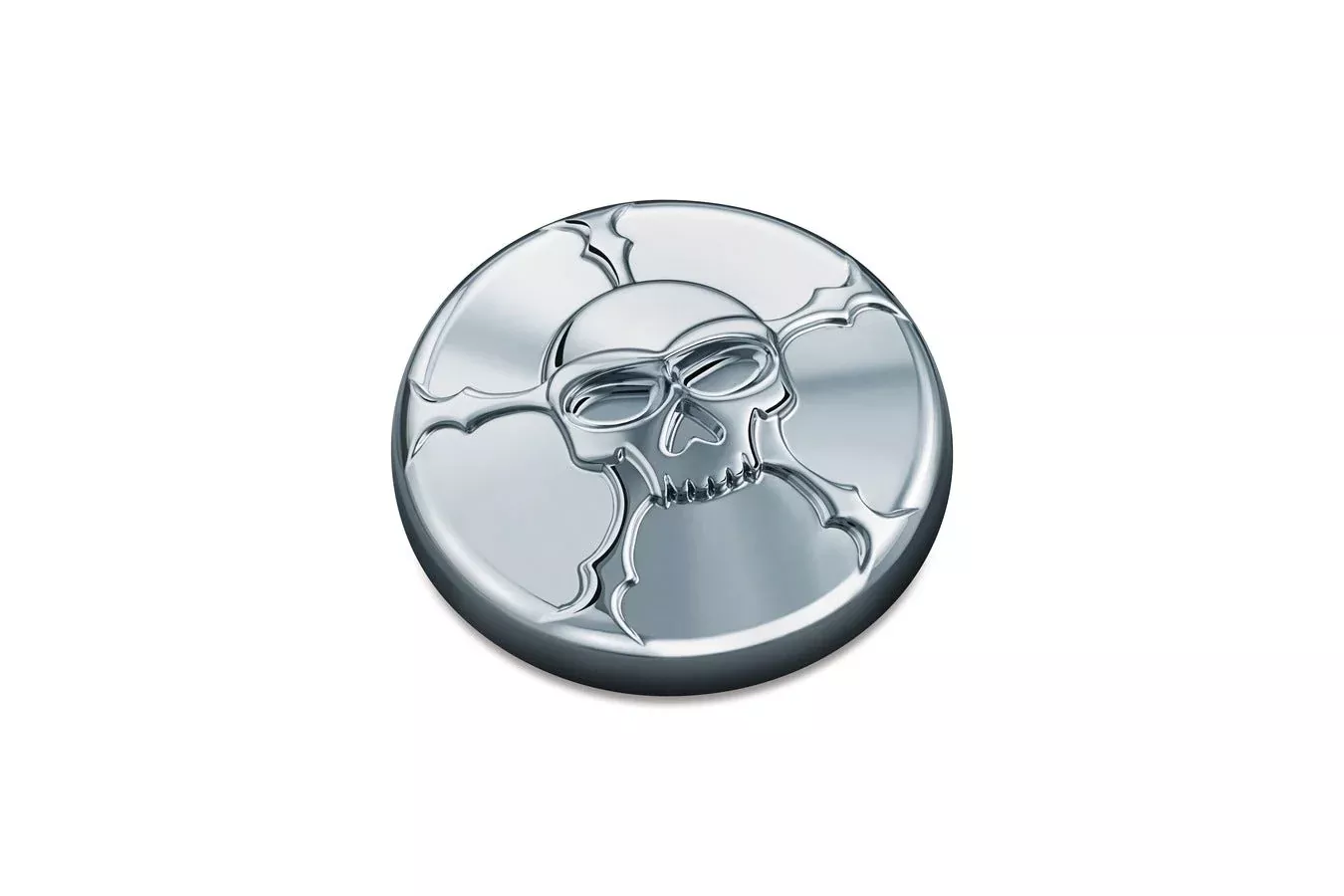 Kuryakyn Chrome Zombie Vented Screw In Gas Fuel Cap for Harley 96-17 FL FX XL