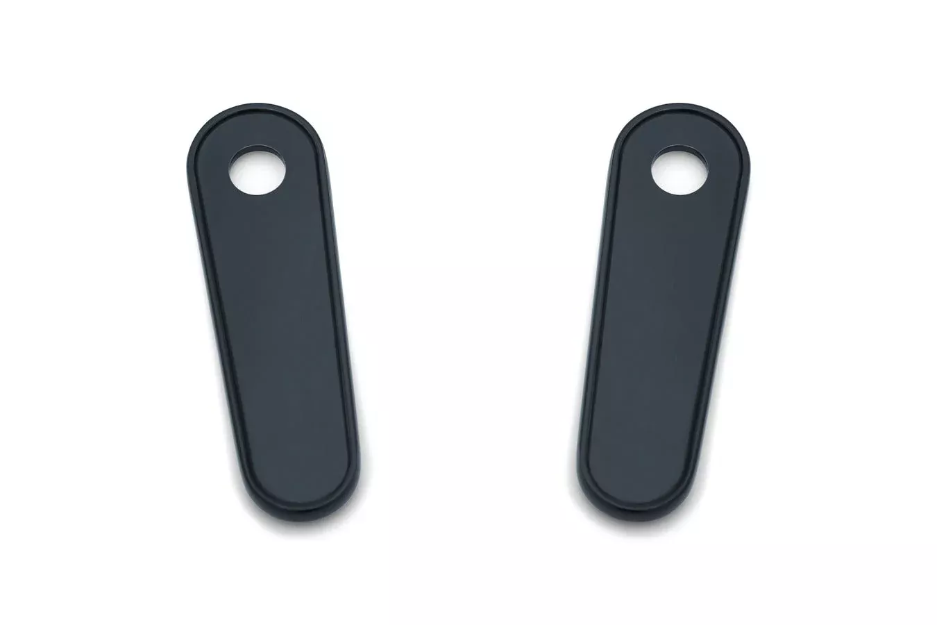 Kuryakyn Gloss Black Passenger Board Block Off Plates 93-18 FLH/T Touring & Trike
