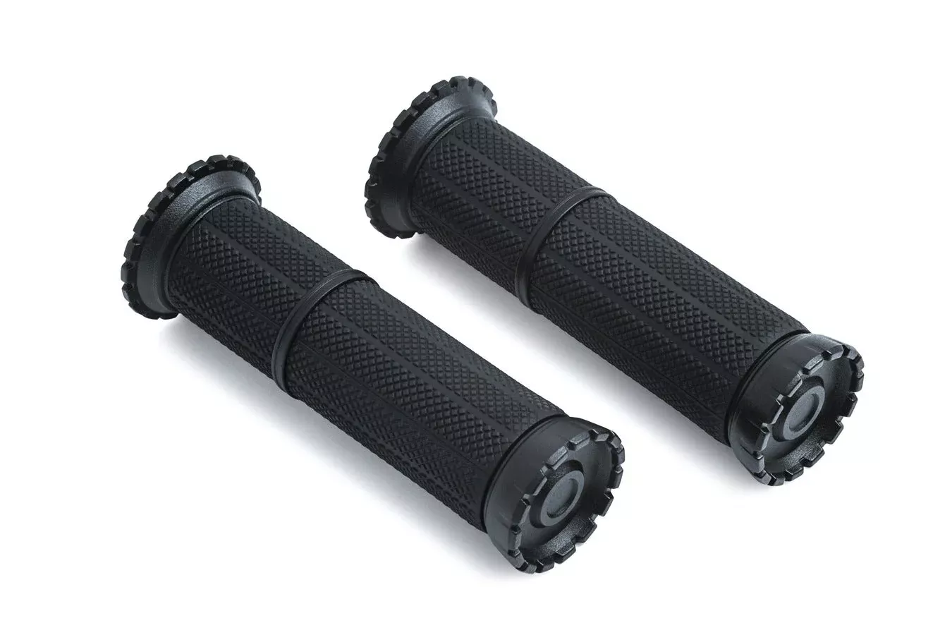 Kuryakyn Satin Black Riot Grips for 1" Diameter Bars Honda Suzuki 3585