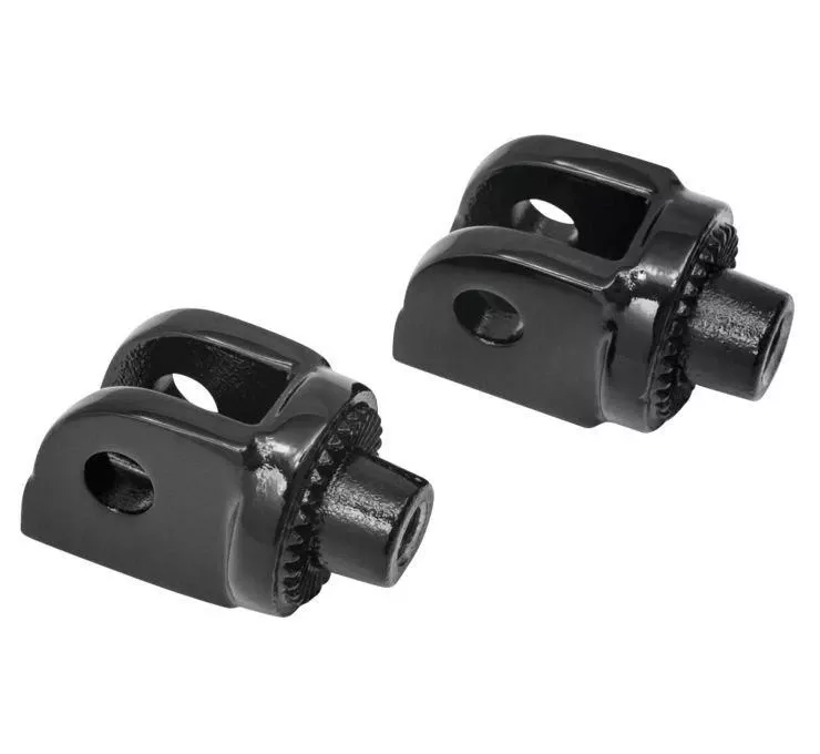 Kuryakyn Splined Front Footpeg Adapters for M109R '06-up - Gloss Black