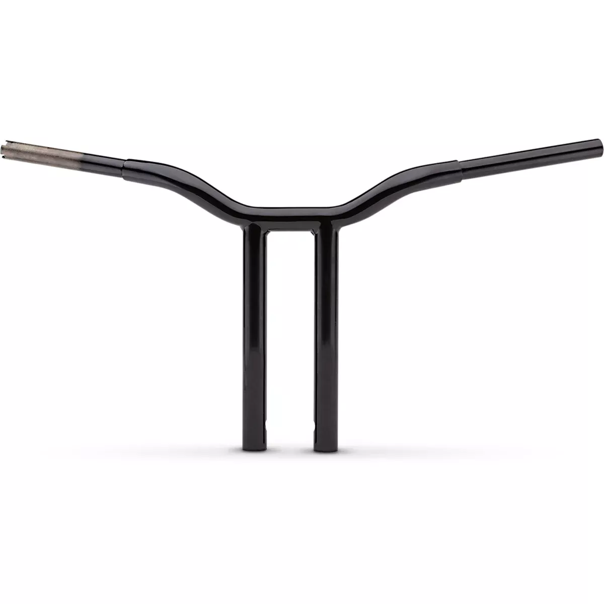 LA CHOPPERS 0601-4931 LA-7337-12B Kage Fighter Welded Straight-Riser Handlebar – One Piece – 12″ – Black