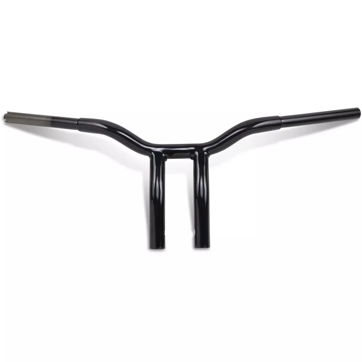 LA CHOPPERS 0601-4939 LA-7338-10B Kage Fighter Welded Bent-Riser Handlebar – One Piece – Bent – 10″ – Black