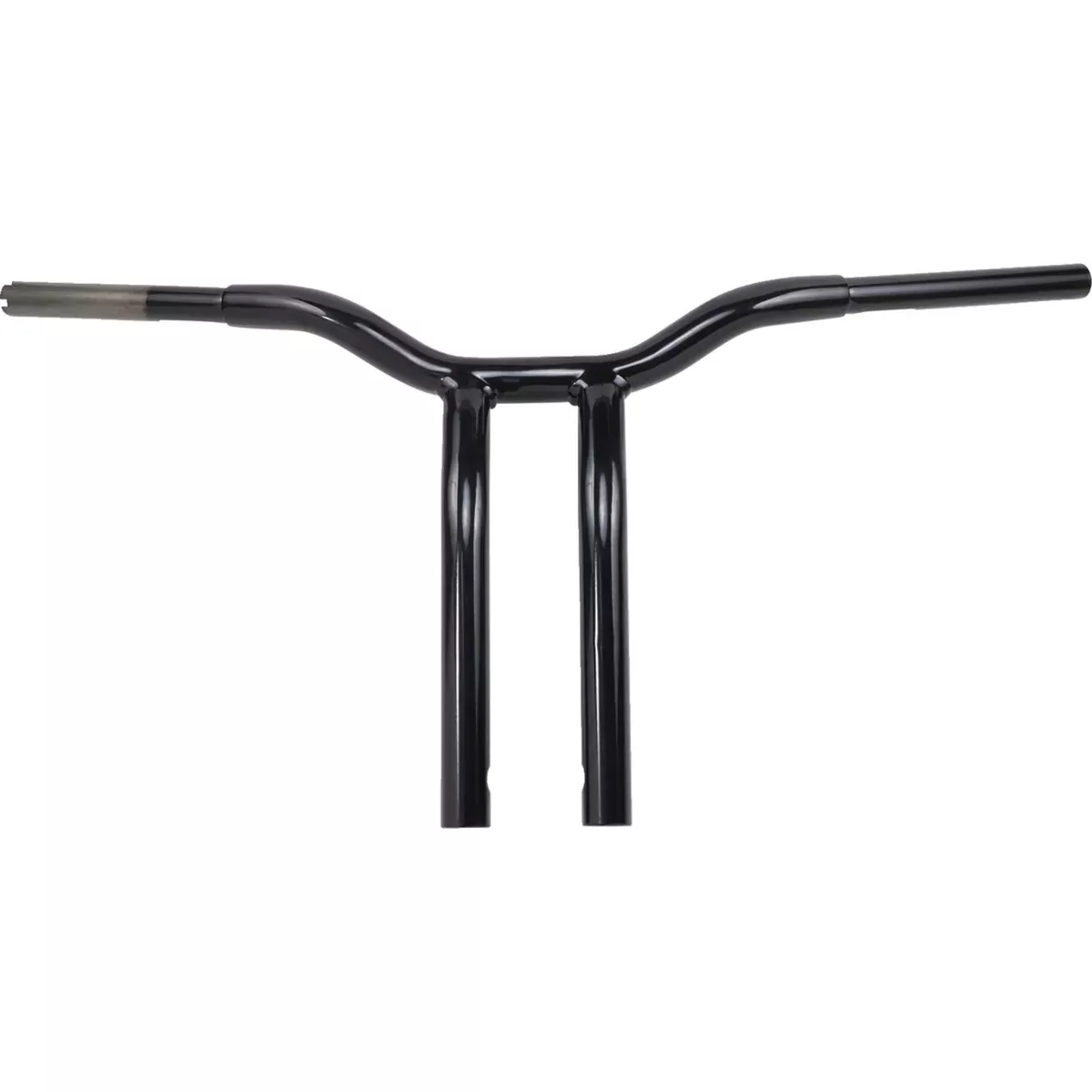LA CHOPPERS 0601-4943 LA-7338-14B Kage Fighter Welded Bent-Riser Handlebar – One Piece – Bent – 14″ – Black