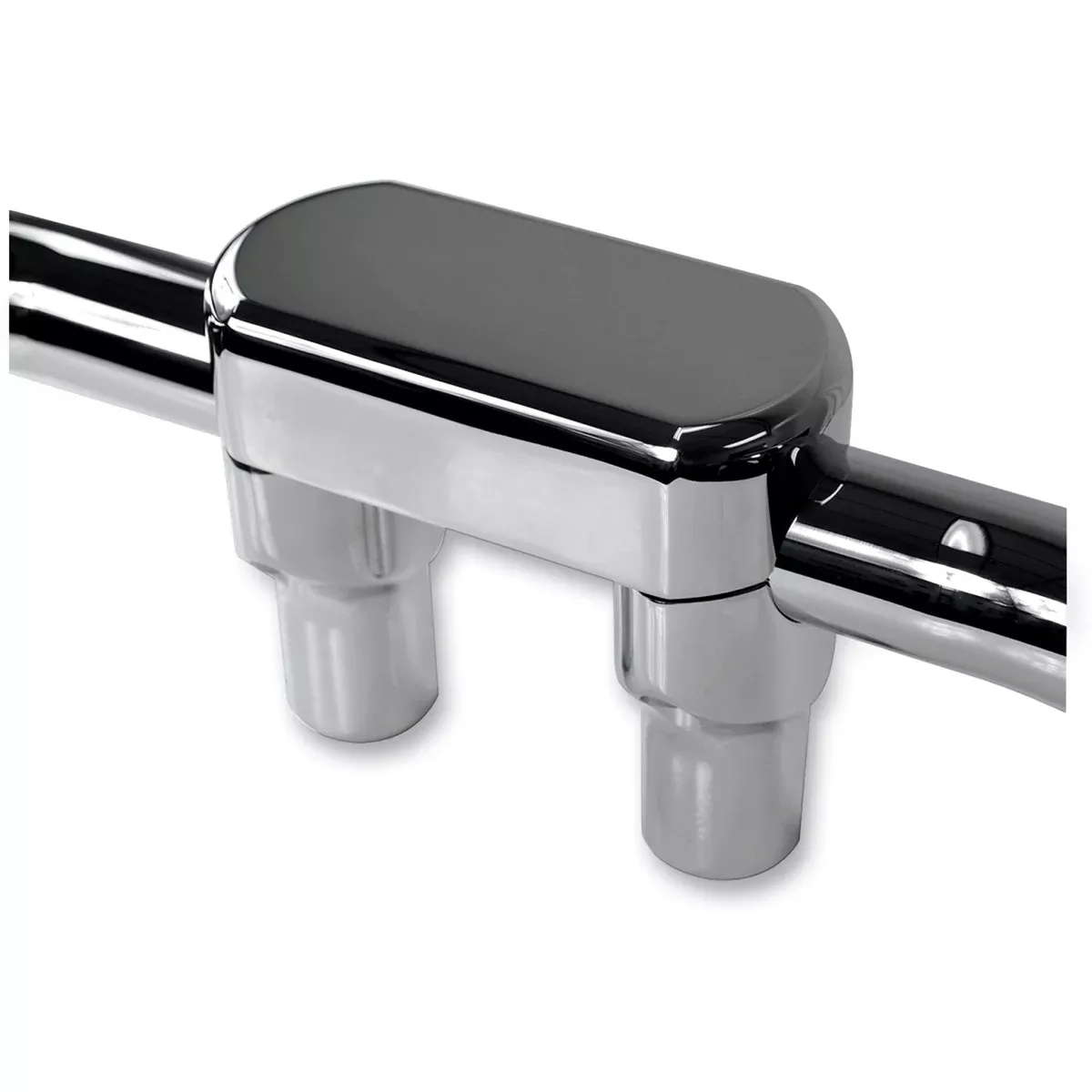 LA CHOPPERS 0602-0624 LA-7446-03 Hefty Handlebar Riser & Top Clamp Kit – Risers – Hefty – Top – 3″ – Chrome