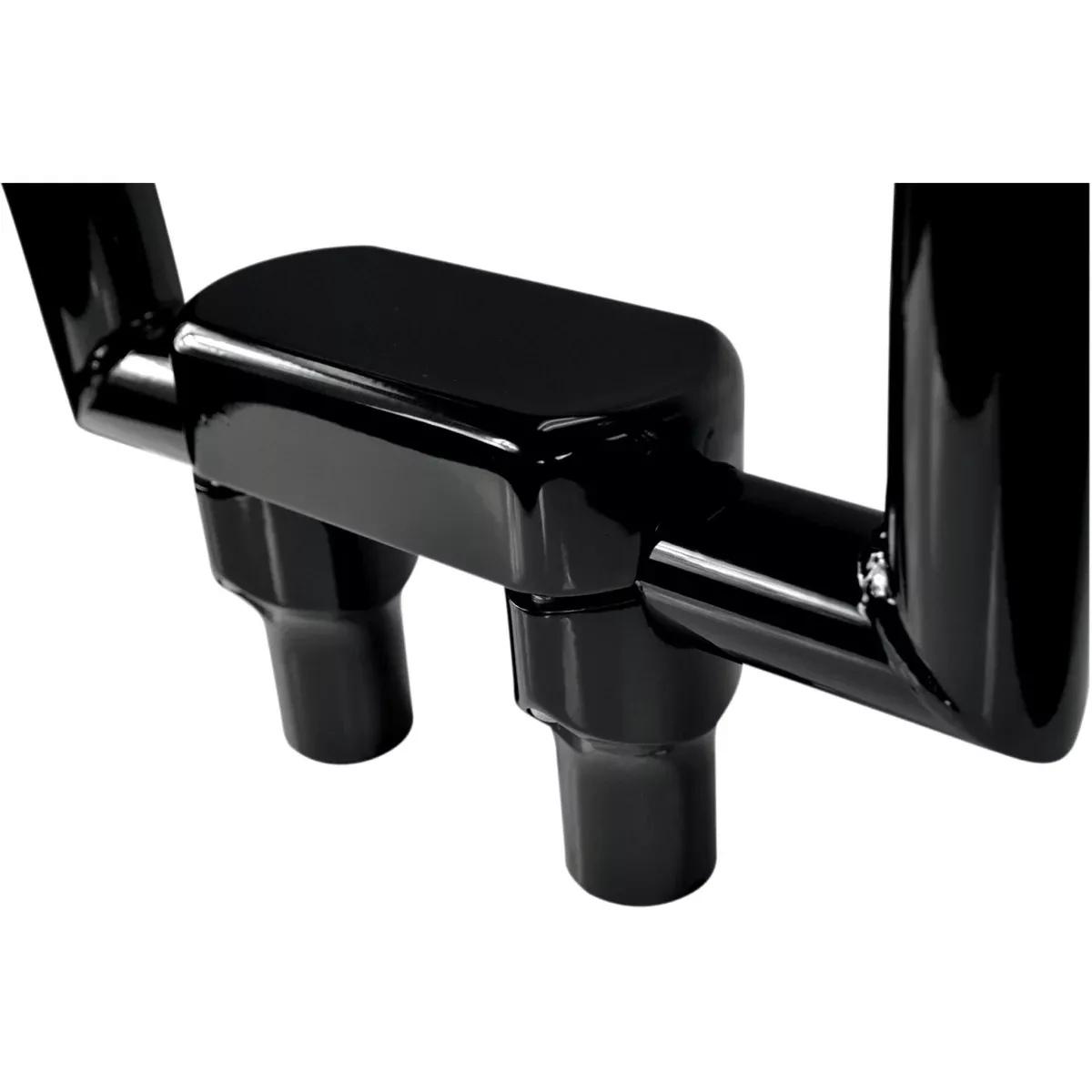 LA CHOPPERS 0602-0625 LA-7446-03B Hefty Handlebar Riser & Top Clamp Kit – Risers – Hefty – Top – 3″ – Black
