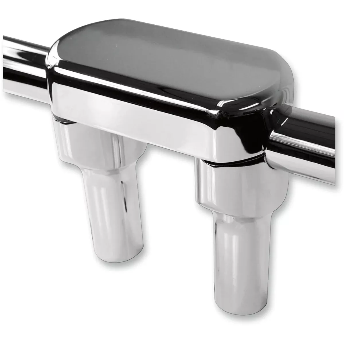 LA CHOPPERS 0602-0626 LA-7446-04 Hefty Handlebar Riser & Top Clamp Kit – Risers – Hefty – Top – 4″ – Chrome