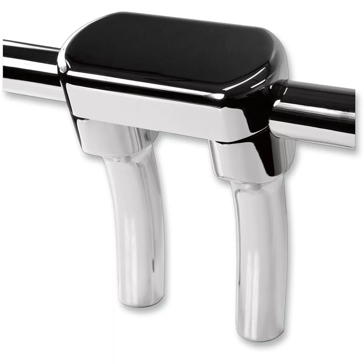 LA CHOPPERS 0602-0628 LA-7446-05 Hefty Handlebar Riser & Top Clamp Kit – Risers – Hefty – Top – 5-1/2″ – Chrome