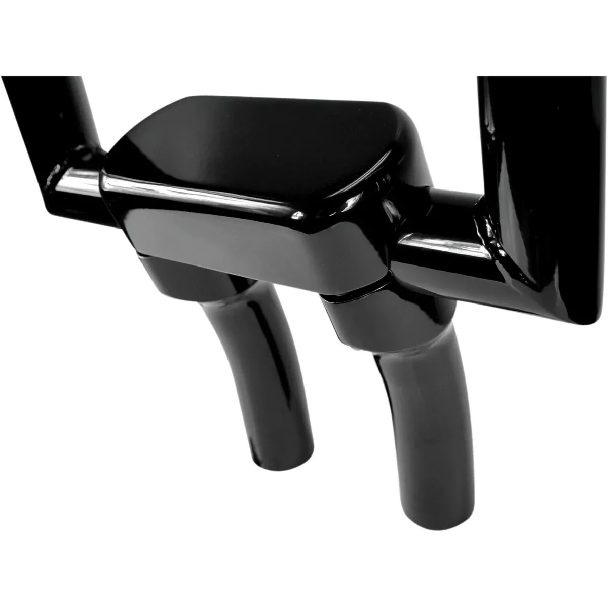 LA CHOPPERS 0602-0629 LA-7446-05B Hefty Handlebar Riser & Top Clamp Kit – Risers – Hefty – Top – 5-1/2″ – Black