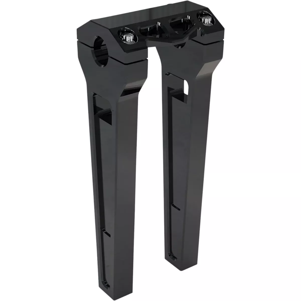 LA CHOPPERS 0602-1214 LA-7470-10B Performance Risers – Straight – 10″- Black Anodized