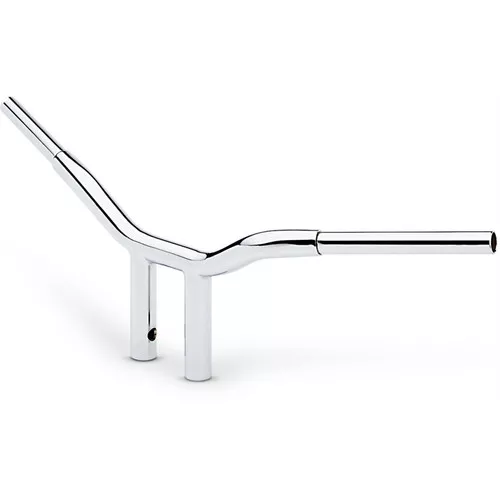 LA Choppers 1-1/4" One-Piece 8" Straight Kage Fighter T-Bar Handlebars - Chrome