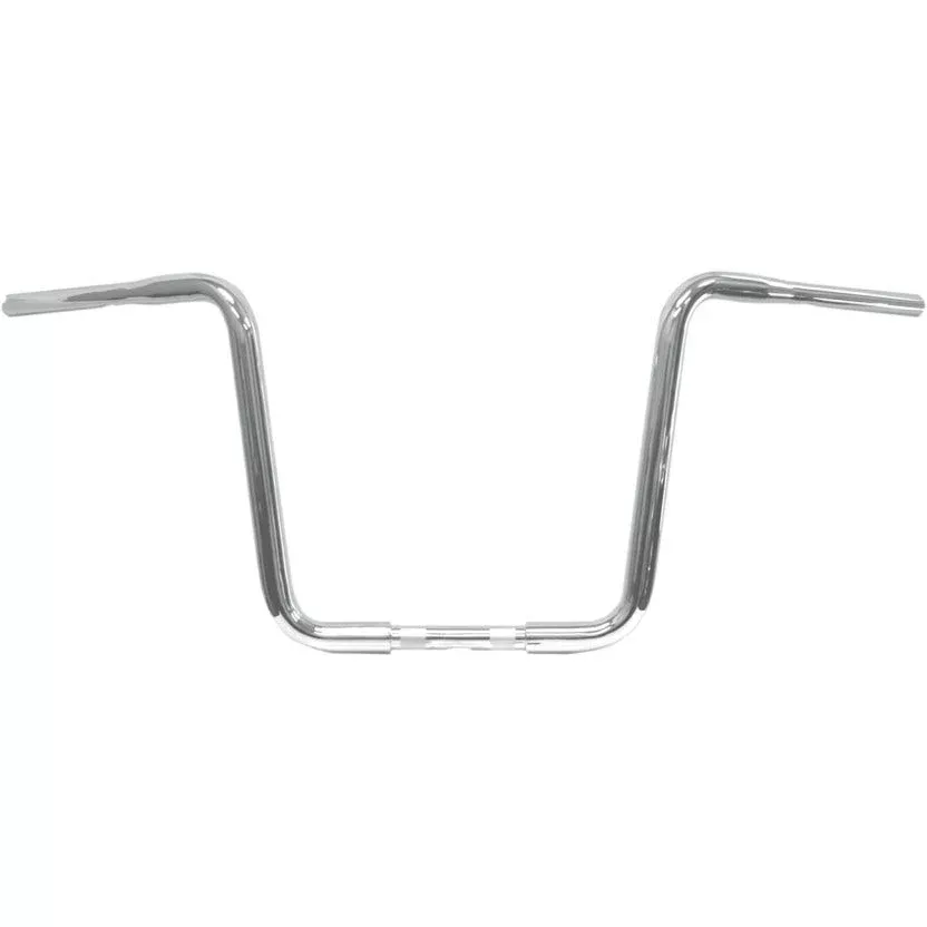 LA Choppers 10" Chrome 1-1/4" Ape Hanger Handlebars Harley Road King & Glide