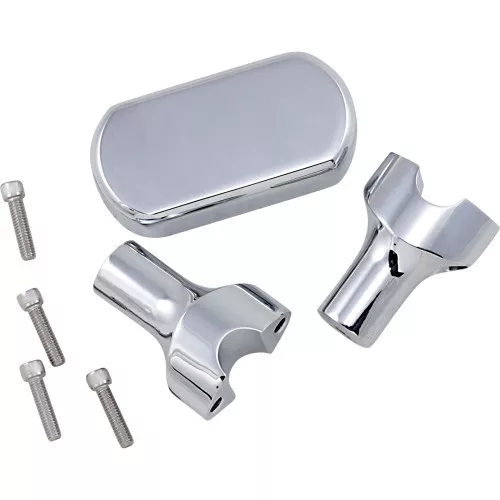 LA Choppers 3" Handlebar Riser/Top Clamp Kit - Chrome