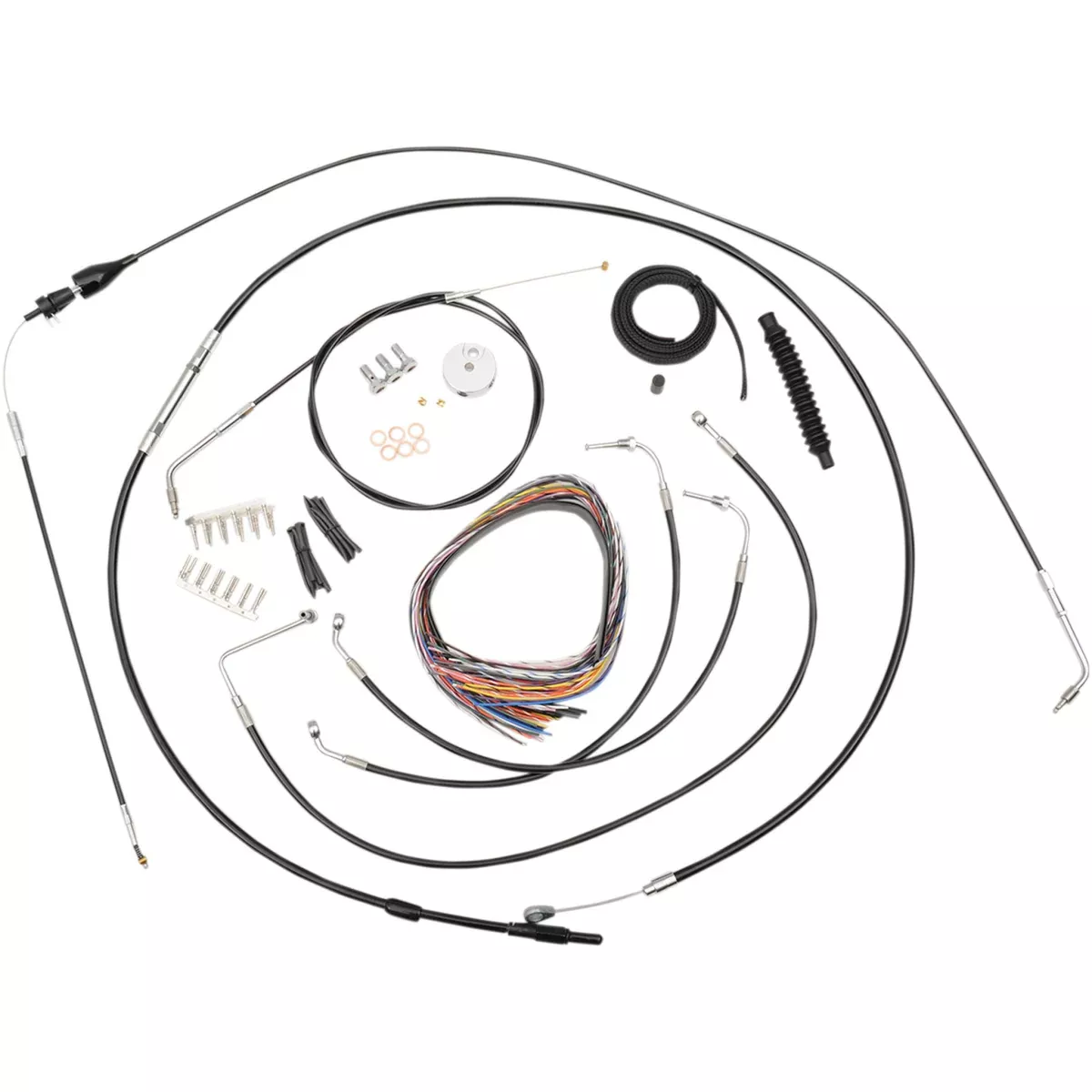 La Choppers Complete Cable Kit – LA-8005KT2A-08B For Harley Touring 1996-2006