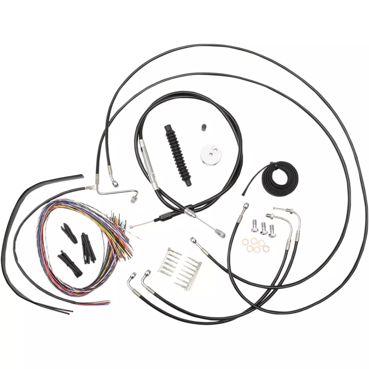 La Choppers Complete Cable Kit – LA-8051KT2-19B For Harley Touring 2008-2013
