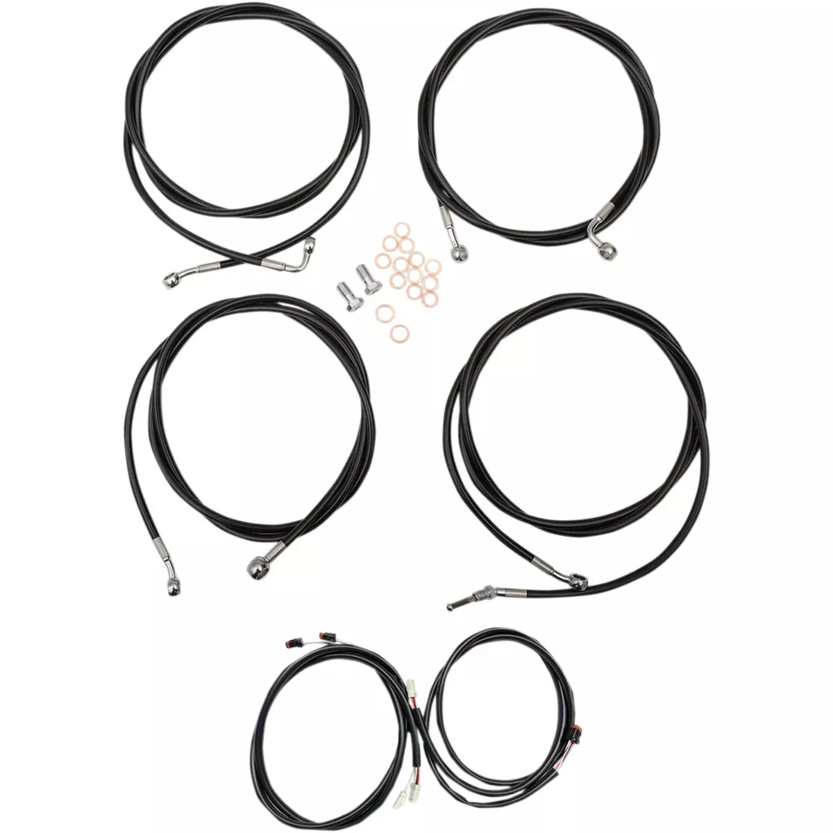 La Choppers Complete Cable Kit – LA-8054KT3-19B For Harley Touring 2017-2020