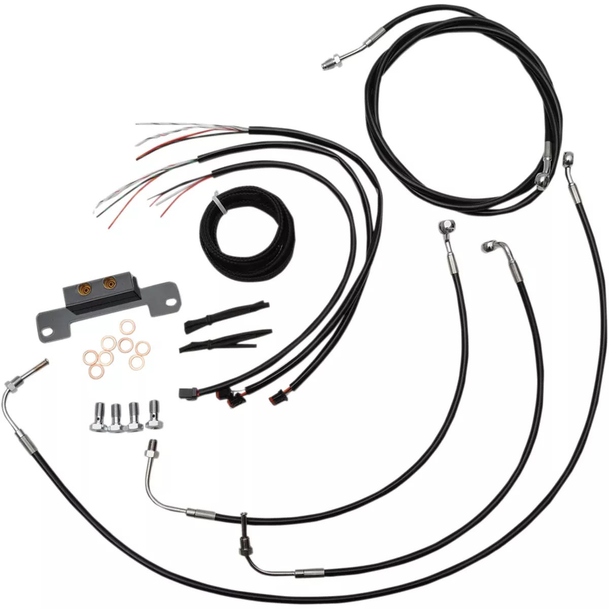 La Choppers Complete Cable Kit – LA-8055KT2-19B For Harley Touring 2017-2020