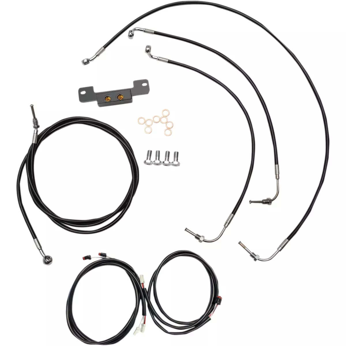 La Choppers Complete Cable Kit – LA-8055KT3-16B For Harley Touring 2017-2019