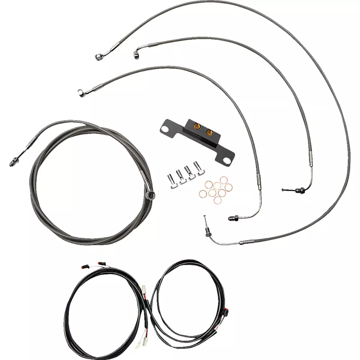 La Choppers Complete Cable Kit – LA-8056KT3-08 For Harley Touring 2021-2022