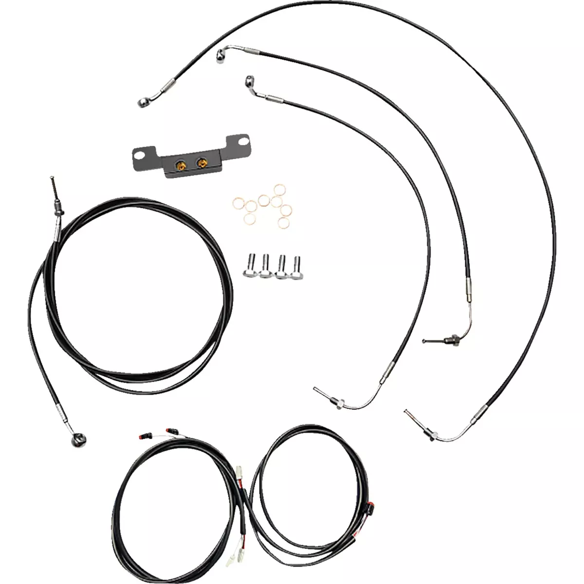 La Choppers Complete Cable Kit – LA-8056KT3-08B For Harley Touring 2021-2022