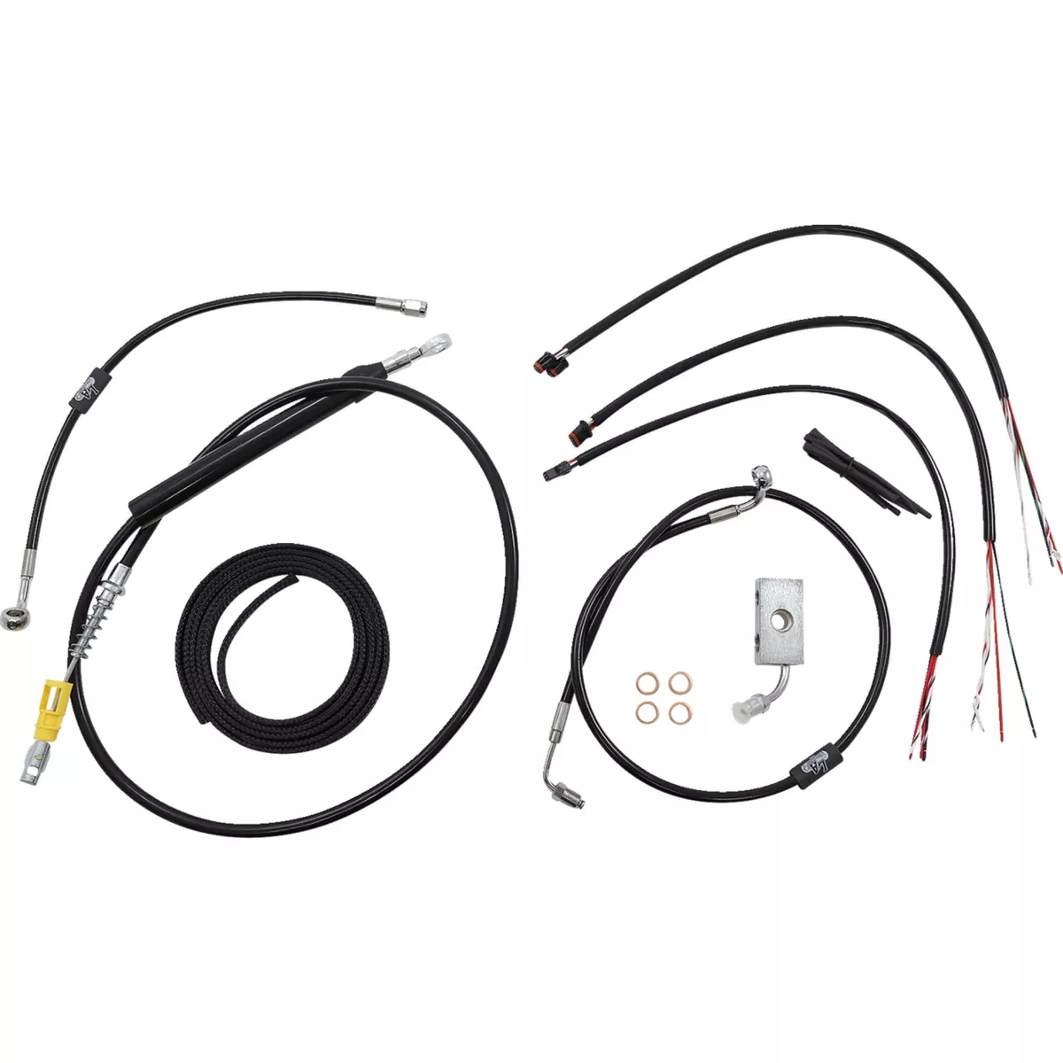 La Choppers Complete Cable Kit – LA-8155KT2-16B For Harley Softail 2018-2022