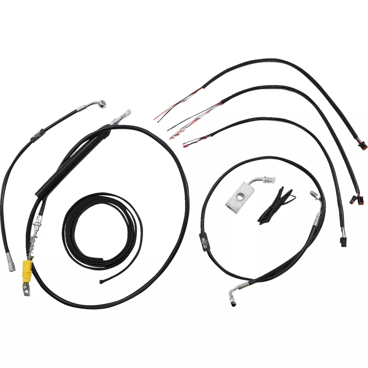 La Choppers Complete Cable Kit – LA-8155KT2-19B For Harley Softail 2018-2022