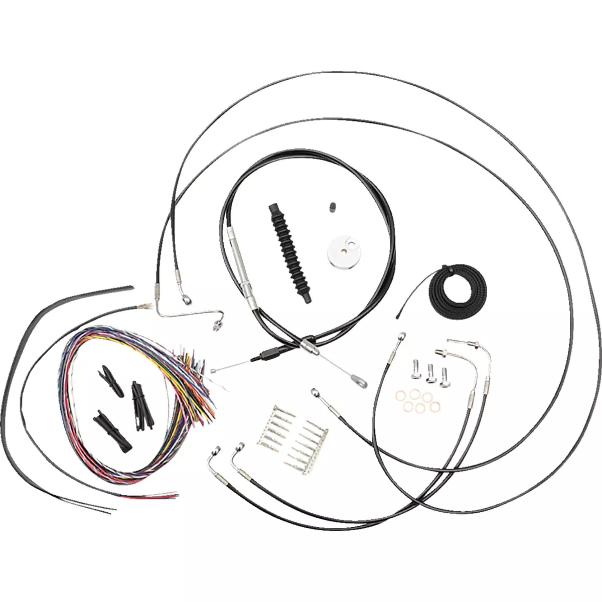 La Choppers Complete Cable Kit – LA-8157KT2-08B For Harley Softail 2018-2024