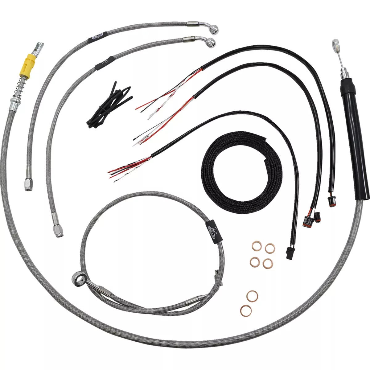 La Choppers Complete Cable Kit - LA-8157KT2-13 For Harley Softail 2018-2024