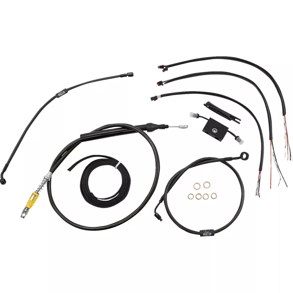 La Choppers Complete Cable Kit - LA-8157KT2-16M For Harley Softail 2018-2024