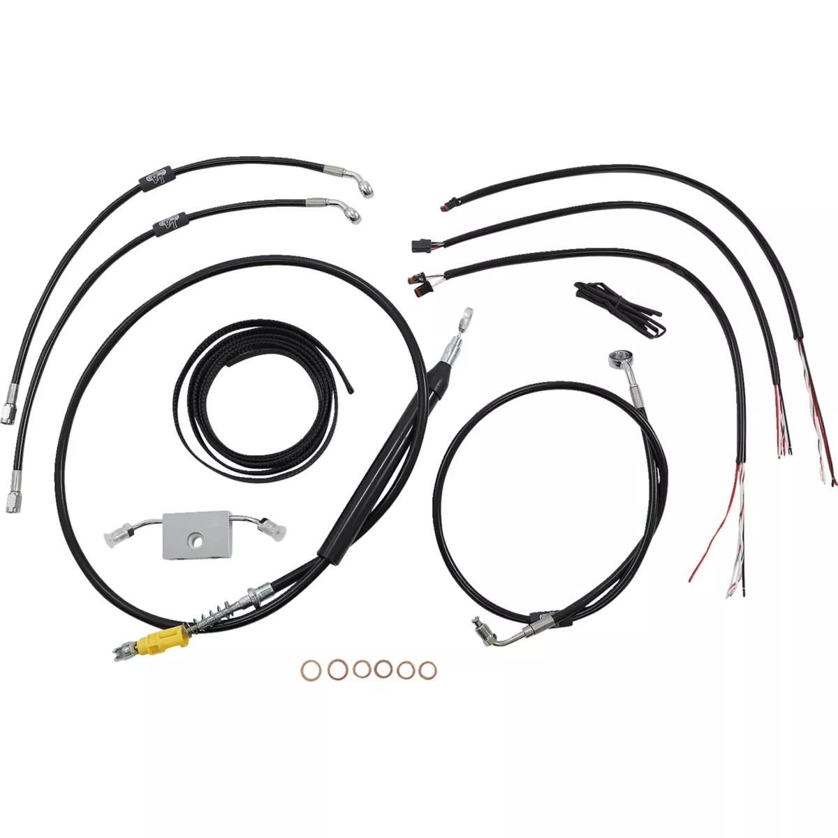 La Choppers Complete Cable Kit – LA-8157KT2-19B For Harley Softail 2018-2024