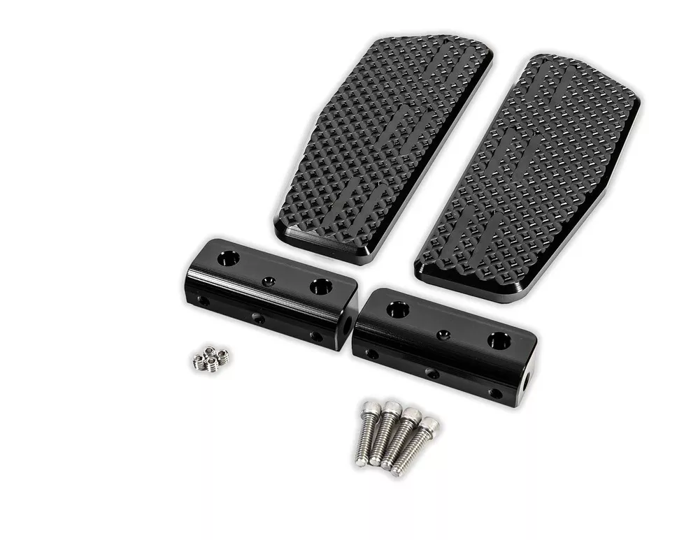 LA Choppers County Line Passenger Mini Floorboards For Harley Touring 1993-2026