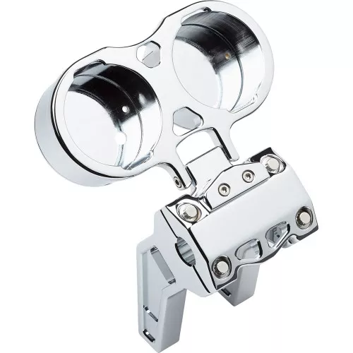 LA Choppers Dual Gauge Performance Riser Gauge Mount - Chrome