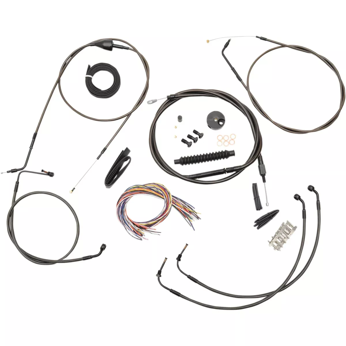 La Choppers Midnight Cable Kit - LA-8006KT2A-16M For Harley Touring 1996-2006