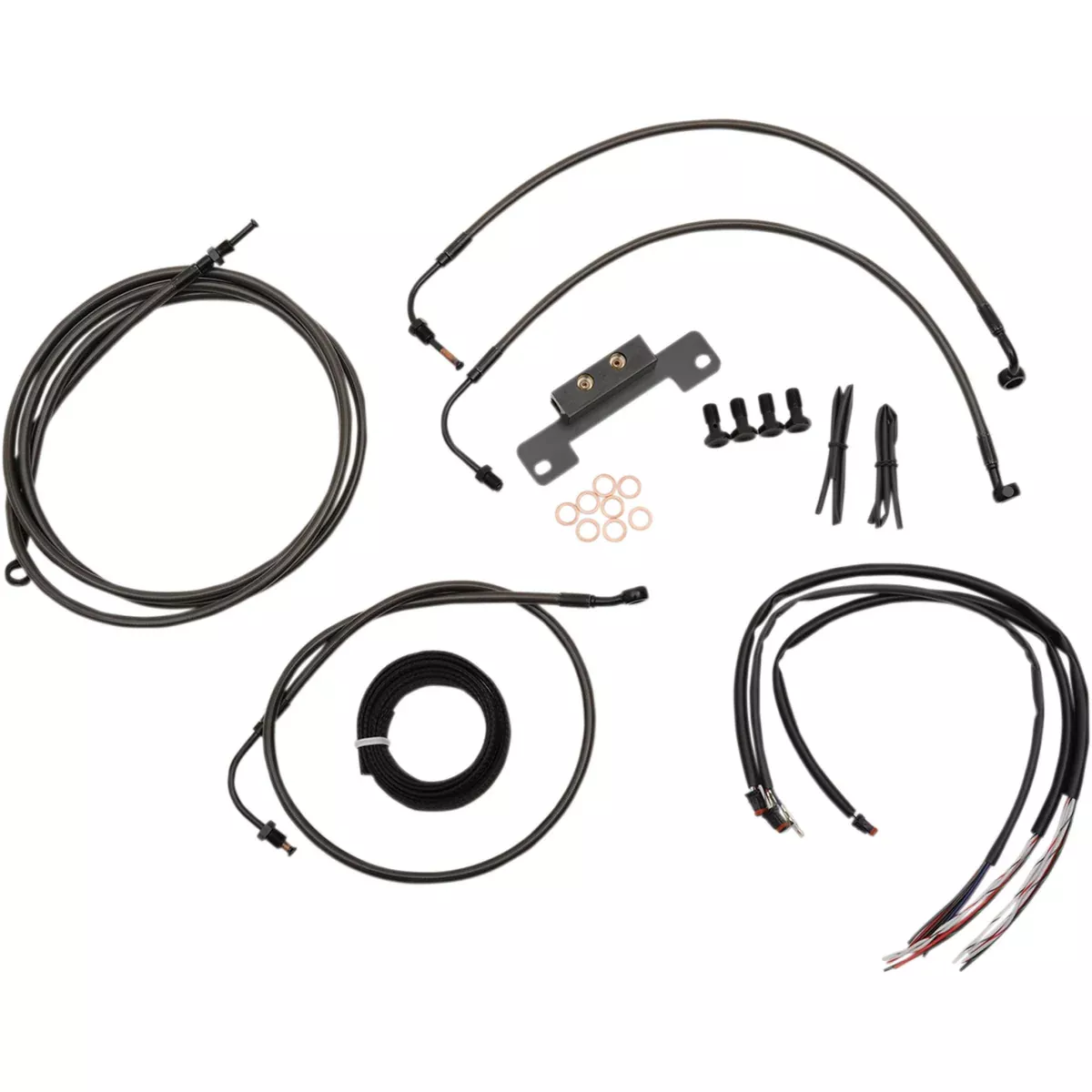 La Choppers Midnight Cable Kit - LA-8012KT2-13M For Harley Street Glide 2014-2015
