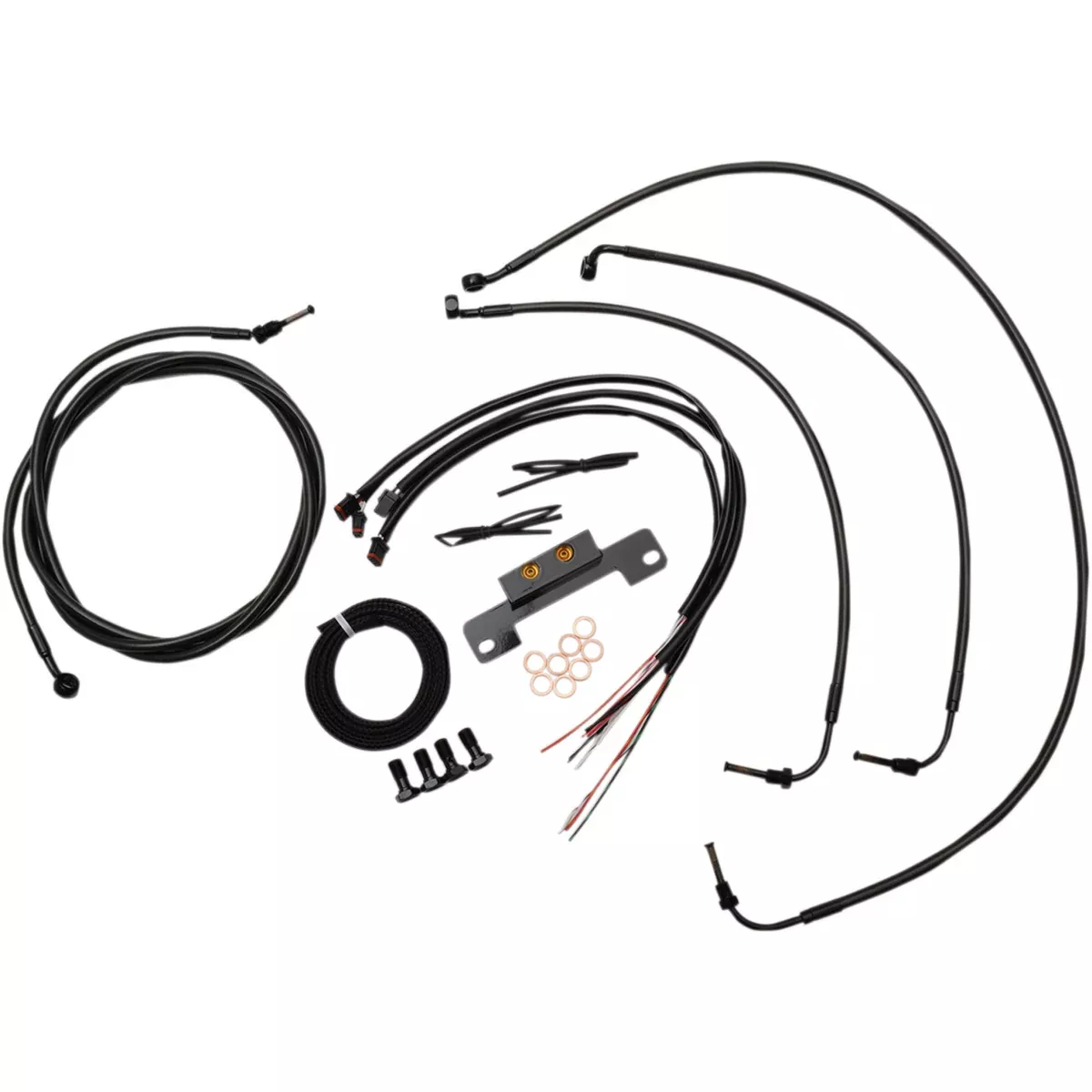 La Choppers Midnight Cable Kit - LA-8055KT2-13M For Harley Touring 2017-2020