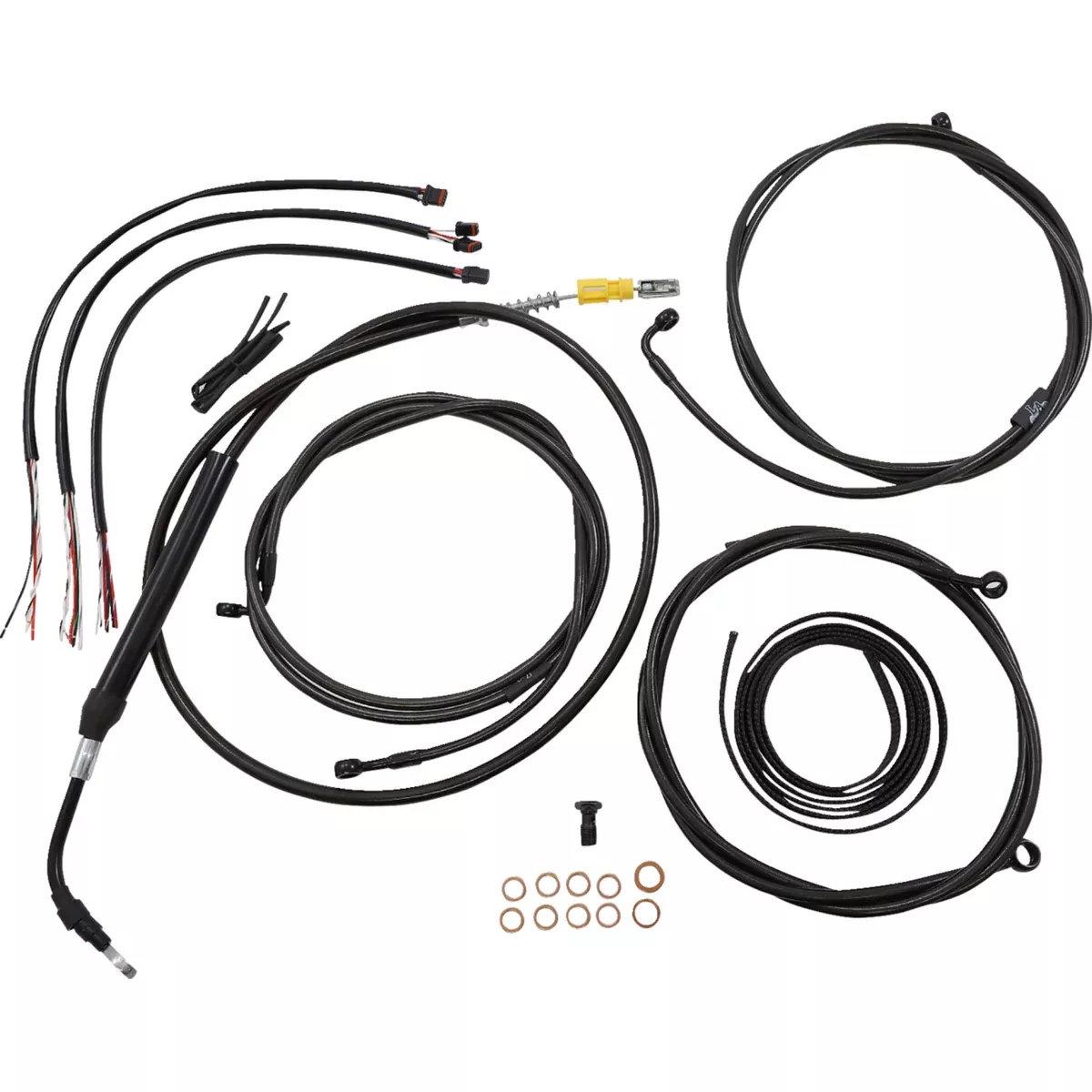 La Choppers Midnight Cable Kit – LA-8056KT2-19M For Harley Touring 2021-2022