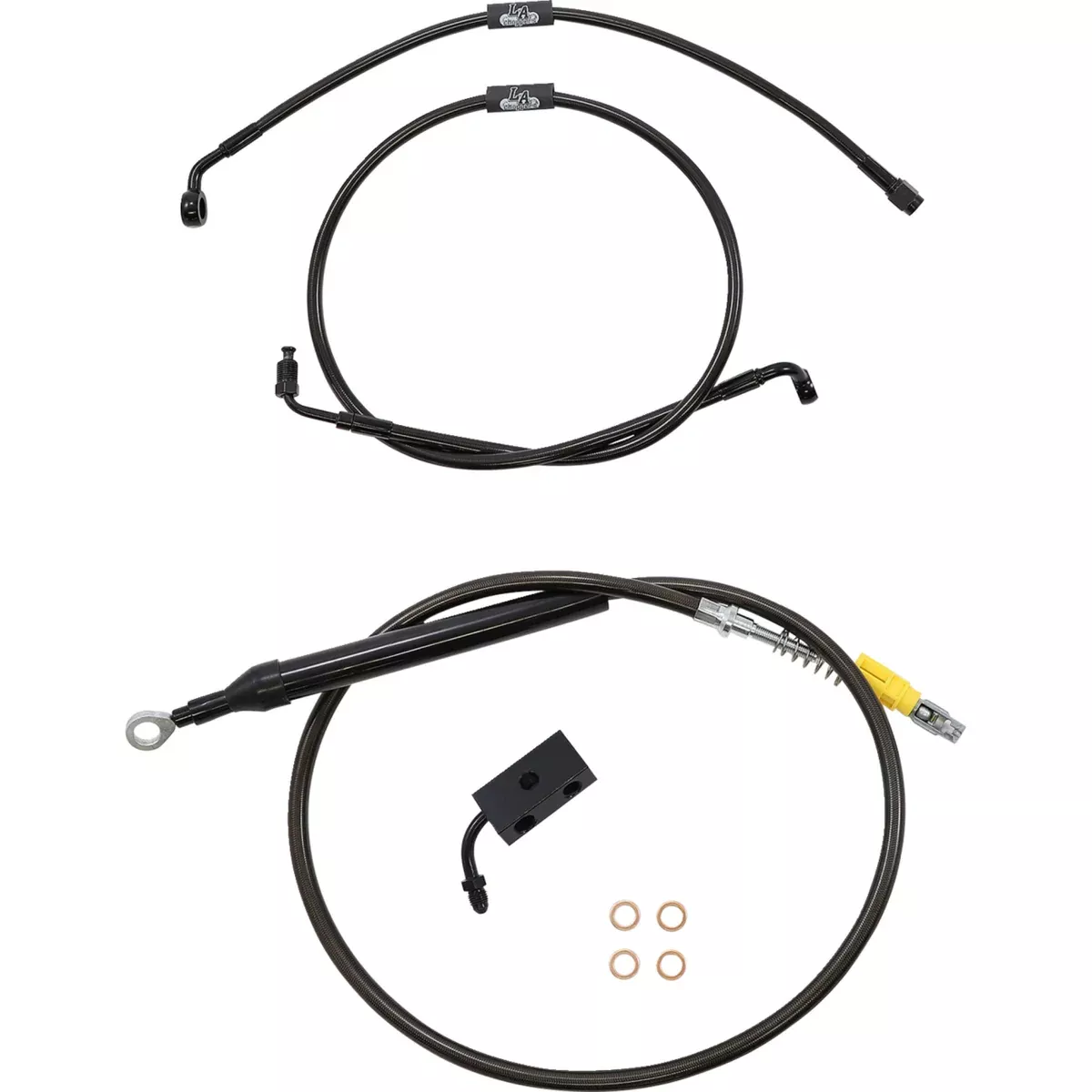 La Choppers Midnight Cable Kit - LA-8155KT-16M For Harley Softail 2018-2022