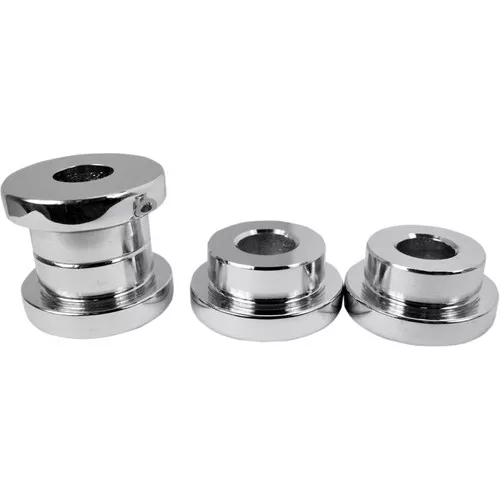 LA Choppers Solid Riser Bushings for Harley - Chrome