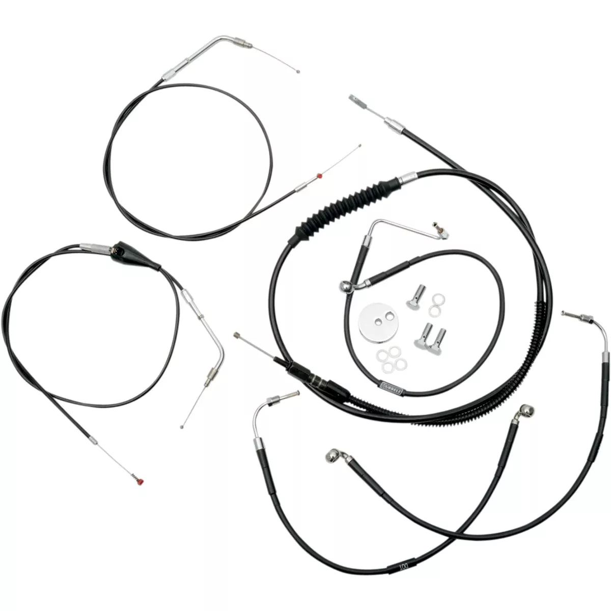 La Choppers Standard Cable Kit - LA-8005KT-19B For Harley Touring 1996-2007
