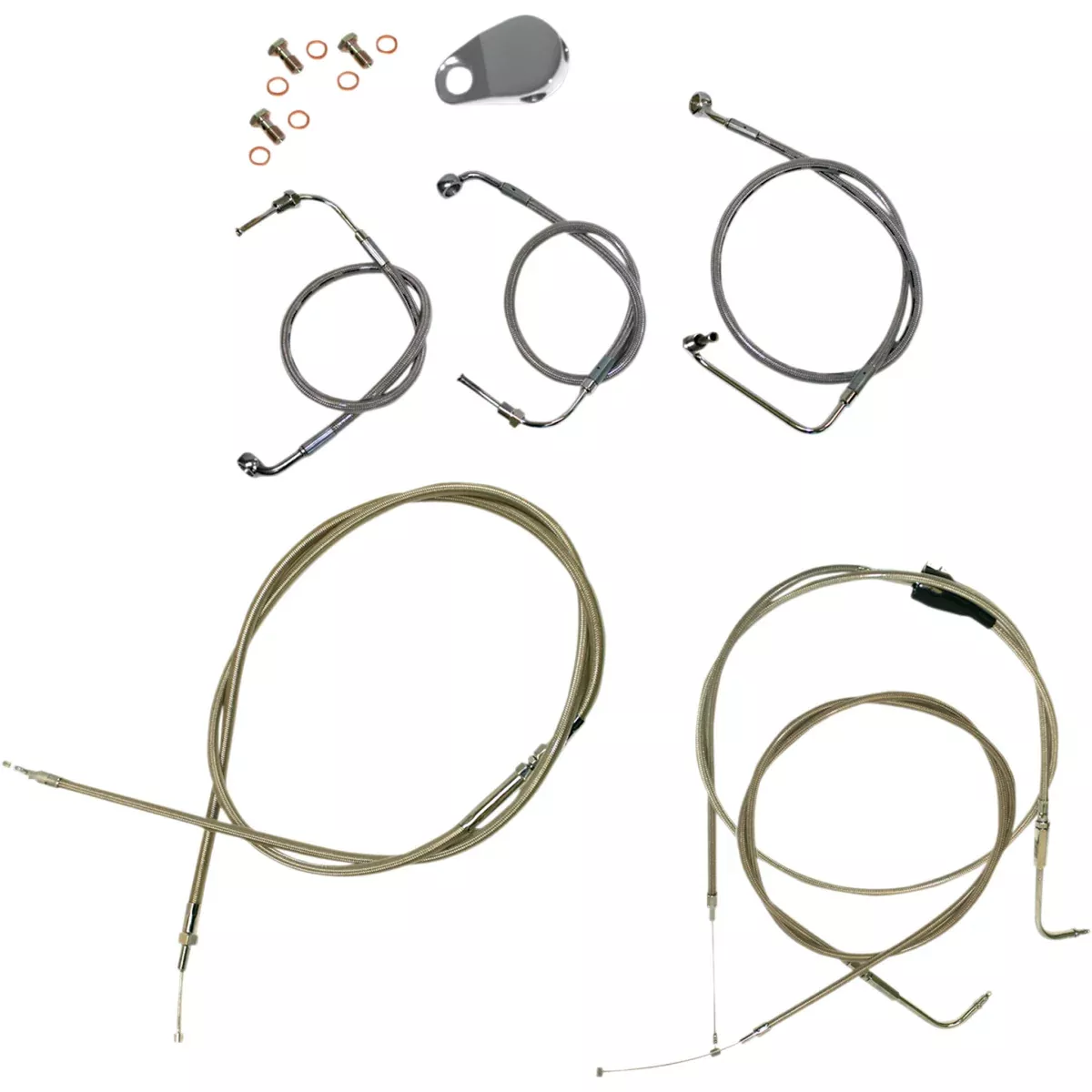 La Choppers Standard Cable Kit - LA-8006KT-16 For Harley Touring 1996-2007