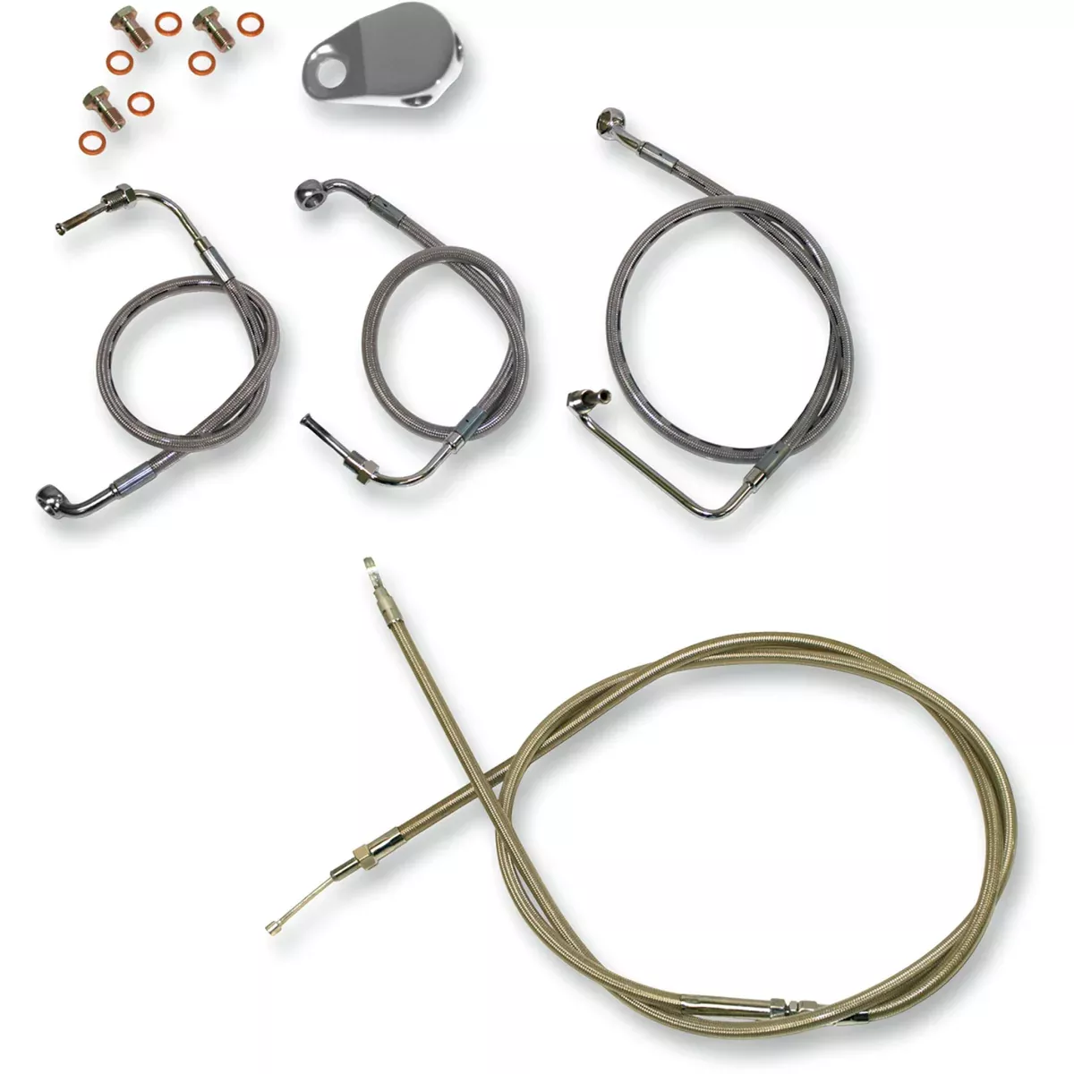 La Choppers Standard Cable Kit - LA-8010KT-13 For Harley Touring 2008-2013