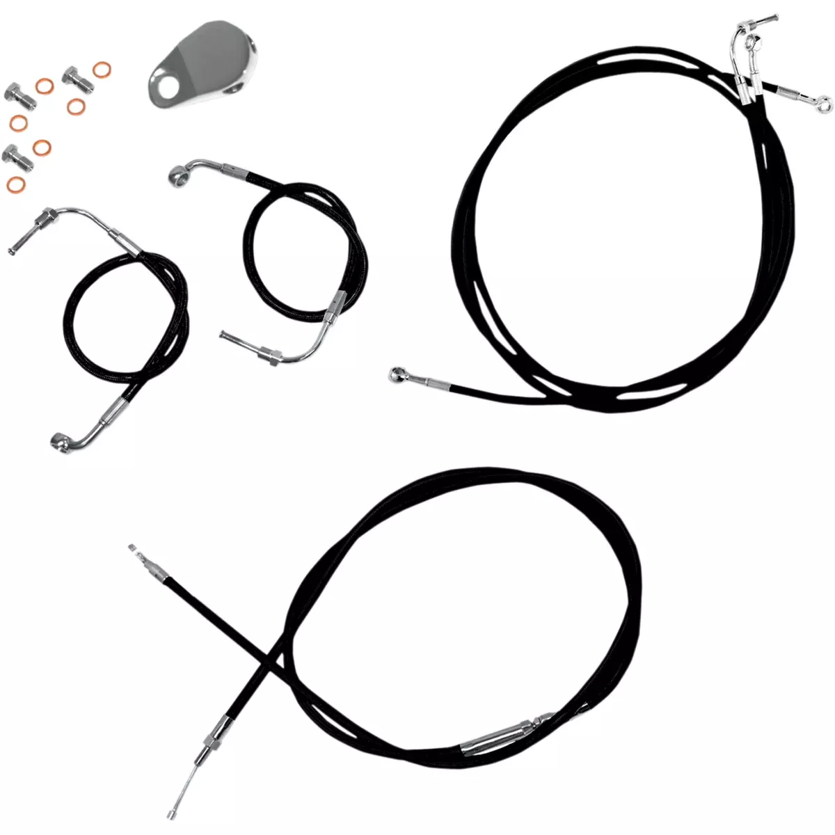 La Choppers Standard Cable Kit – LA-8050KT-13B For Harley Road Glide 2008-2013