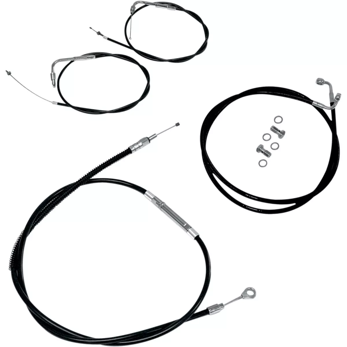 La Choppers Standard Cable Kit - LA-8210KT-19B For Harley Dyna 2012-2017