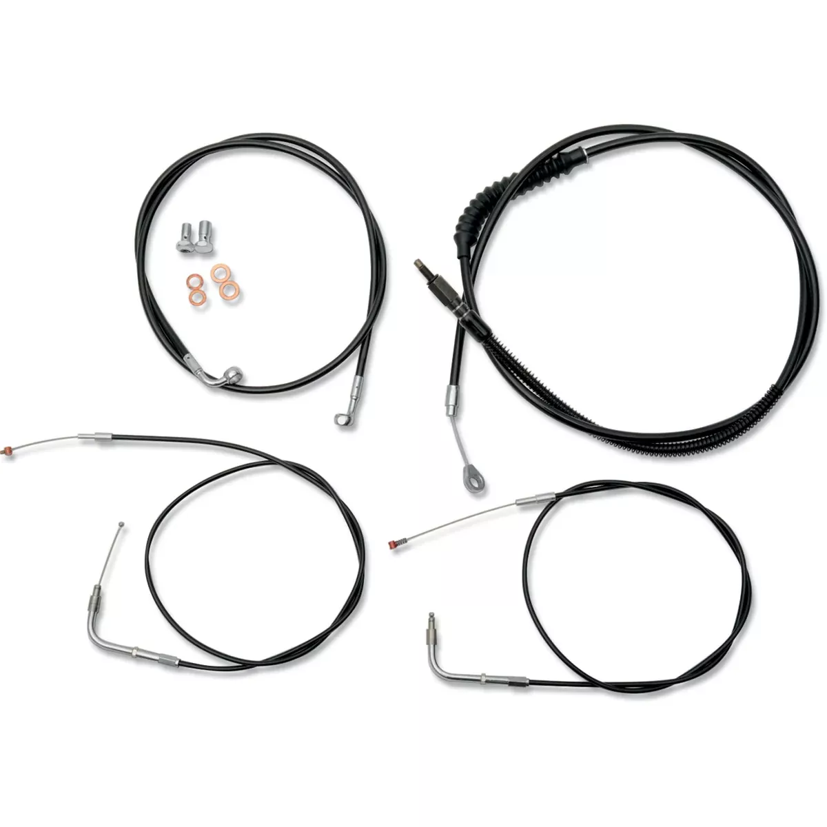 La Choppers Standard Cable Kit – LA-8220KT-13B For Harley Dyna Wide Glide / Switchback 2010-2017
