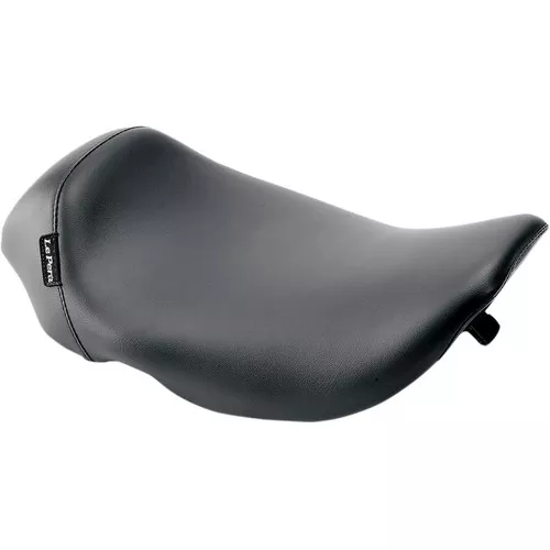Le Pera Bare Bones Smooth Solo Seat for 2008-2023 Harley Touring w/ Yaffe Stretched Tank